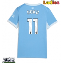 Manchester City Jeremy Doku #11 Replica Home Shirt Ladies 2026-27 Short Sleeve